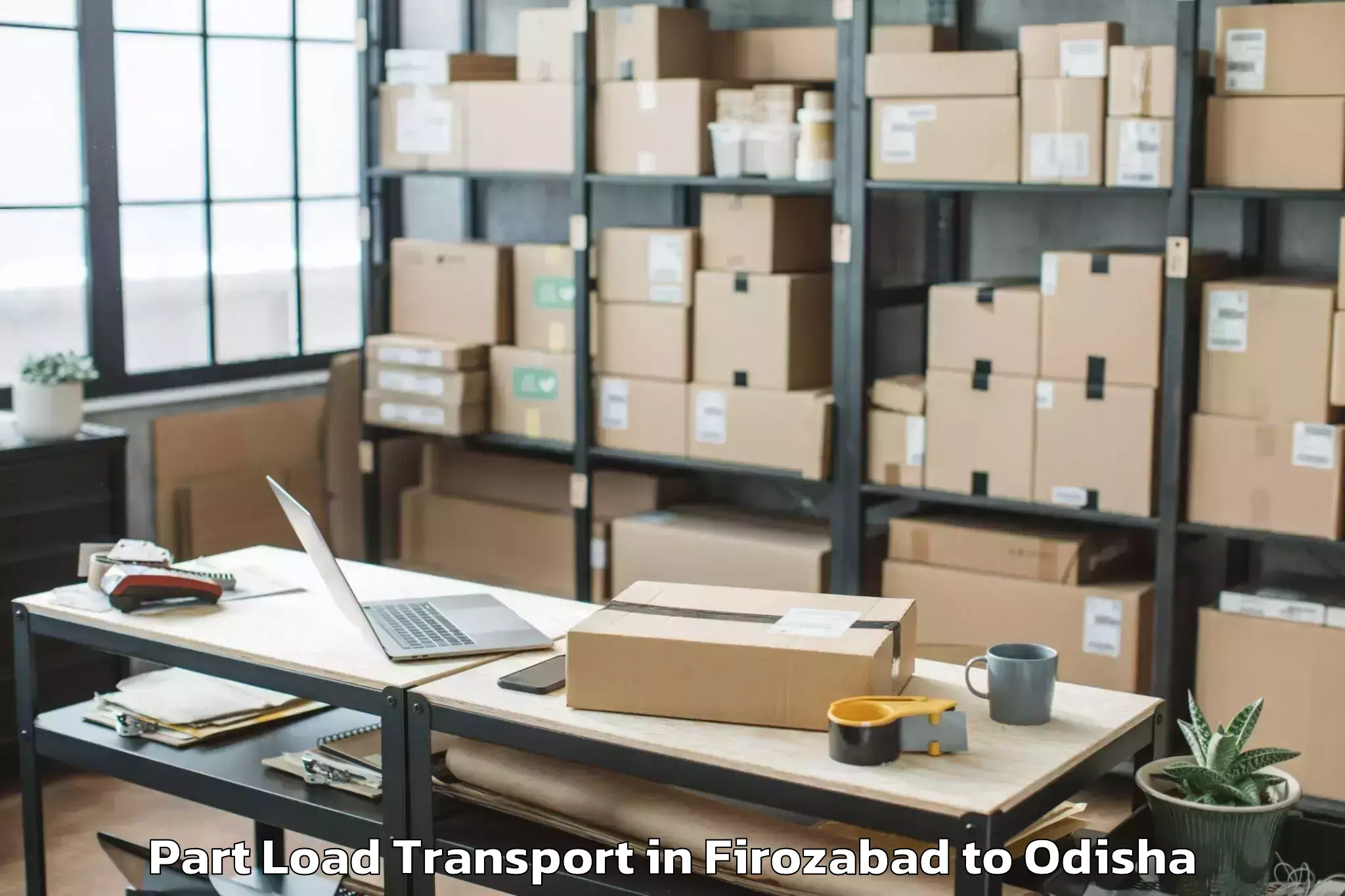 Quality Firozabad to Remuna Part Load Transport